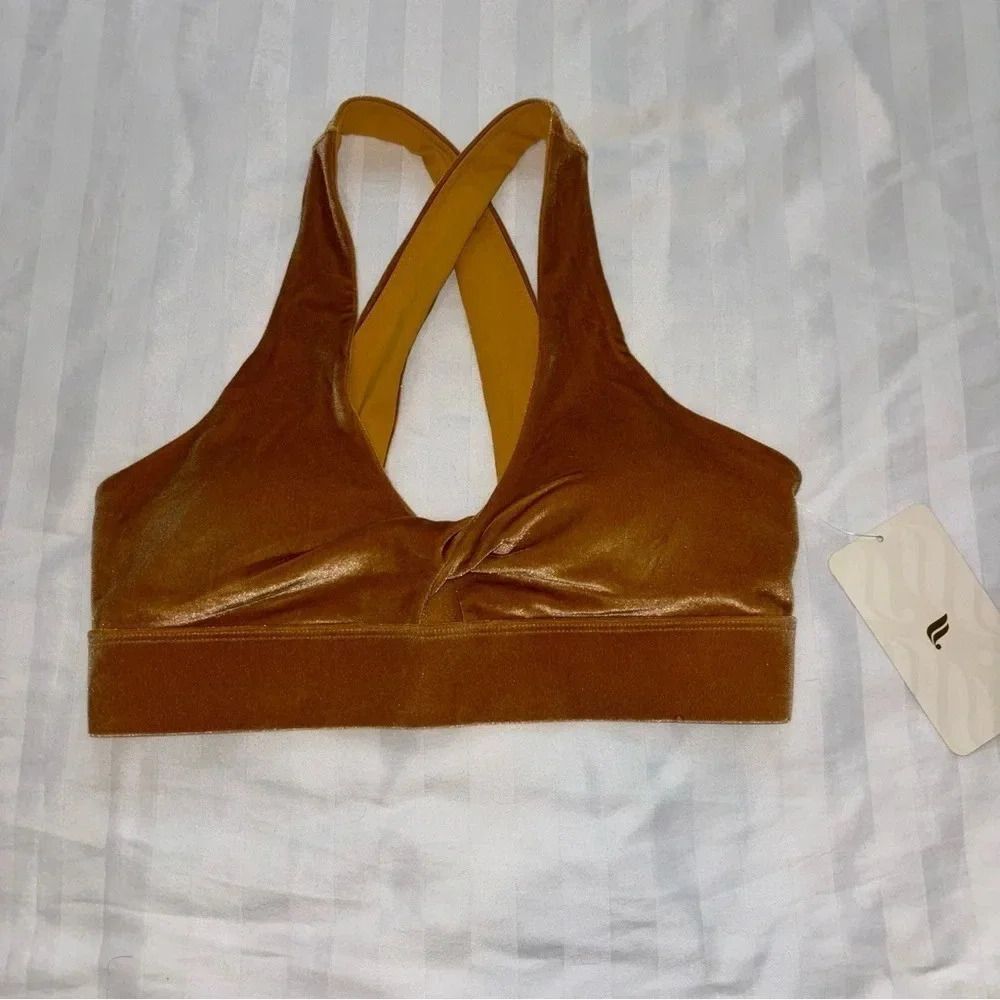 NWT Fabletics Velour Sports Bra